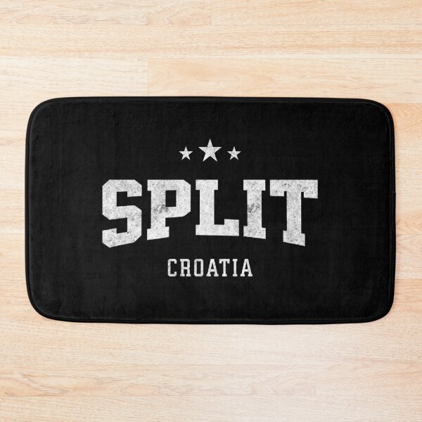 Item preview, Split Croatia Vintage Varsity Distressed Retro College Travel Design designed and sold by NiceTeeClub.
