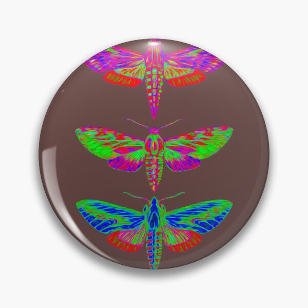 Item preview, Specimen 006 — Psychedelic Sphinx Moths — Sphingidae sp. designed and sold by DelamuraArt.