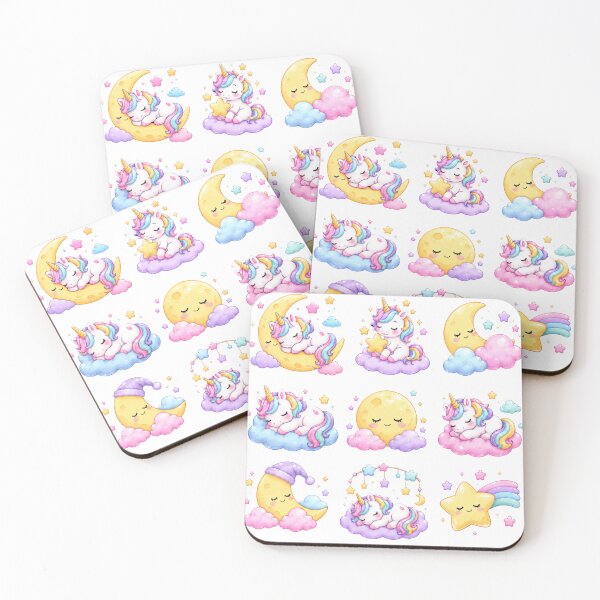 Item preview, Sleepy Moon Unicorn Kawaii designed and sold by MySthore.