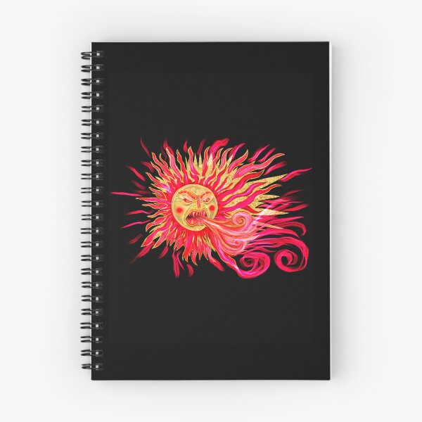 Item preview, Mythical Red and Gold Fire-Breathing Sun designed and sold by Maruly.