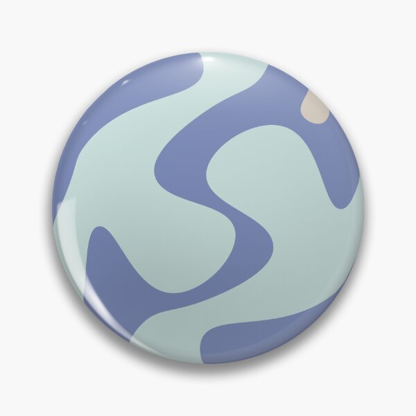 Item preview, Abstract Blue Waves on Purple — Modern Flowing Geometric Art designed and sold by ArtwithRabbit.