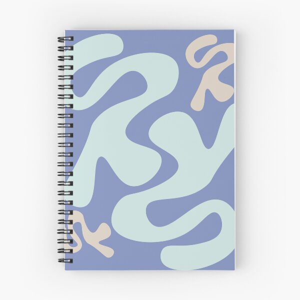 Item preview, Abstract Blue Waves on Purple — Modern Flowing Geometric Art designed and sold by ArtwithRabbit.