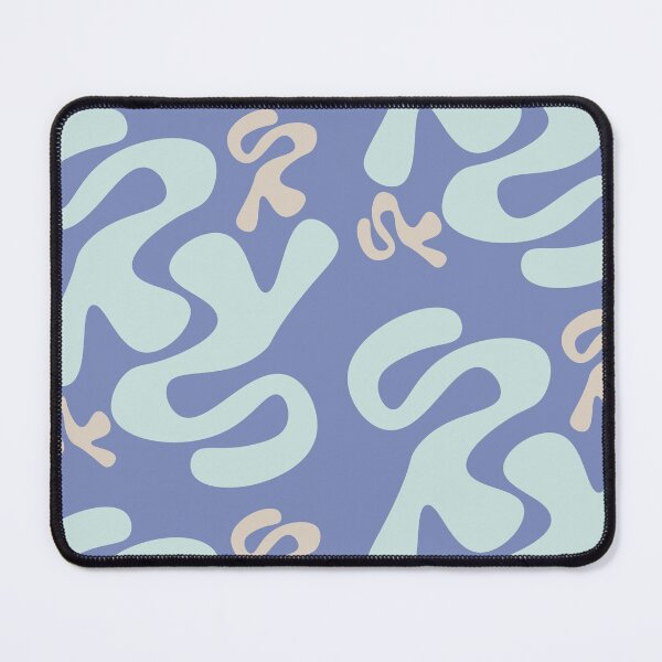 Item preview, Abstract Blue Waves on Purple — Modern Flowing Geometric Art designed and sold by ArtwithRabbit.