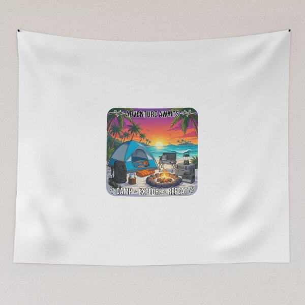 Item preview, Beach Camping Adventure designed and sold by rockazona.