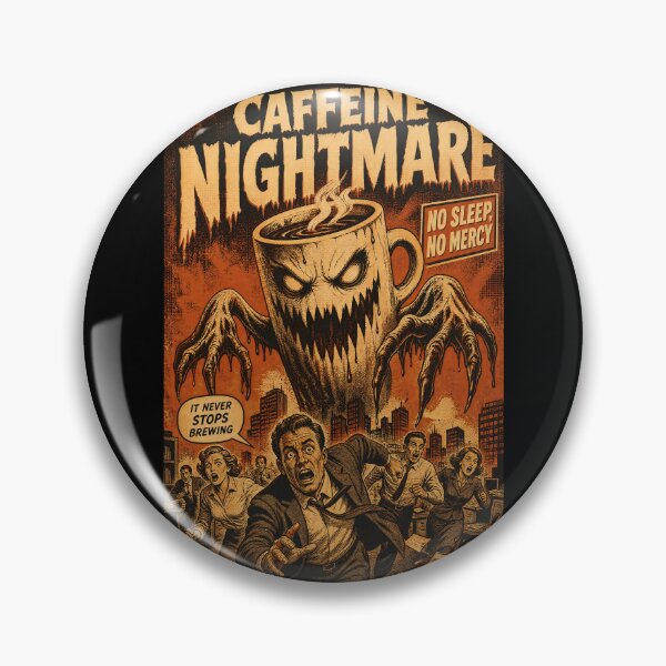 Item preview, Caffeine Nightmare Vintage Horror Comic Print designed and sold by NullSpacePrints.