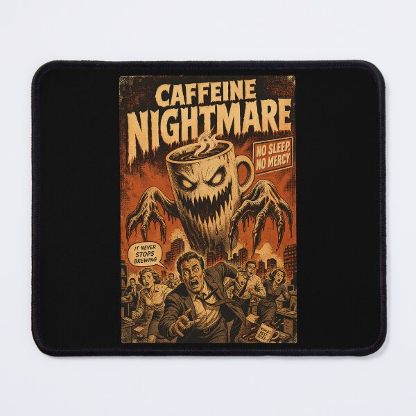 Item preview, Caffeine Nightmare Vintage Horror Comic Print designed and sold by NullSpacePrints.