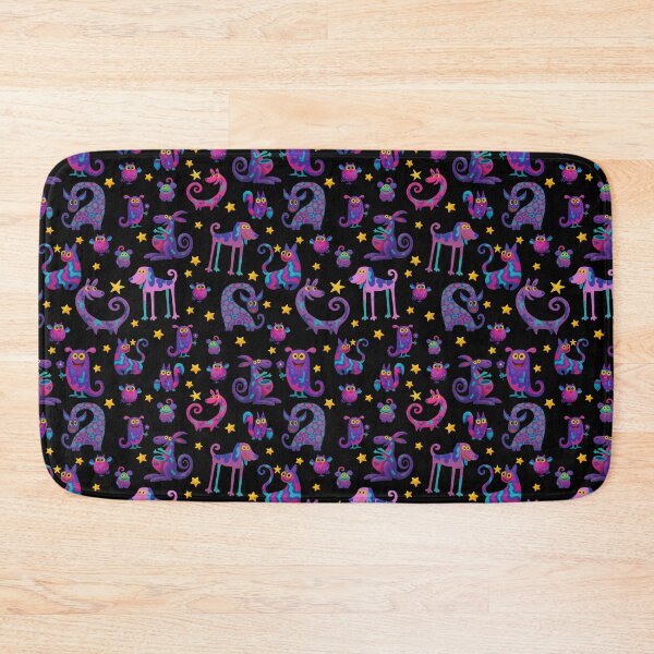 Item preview,  Weird Little Universe - Colorful Whimsical Creatures Pattern designed and sold by PatykArt.