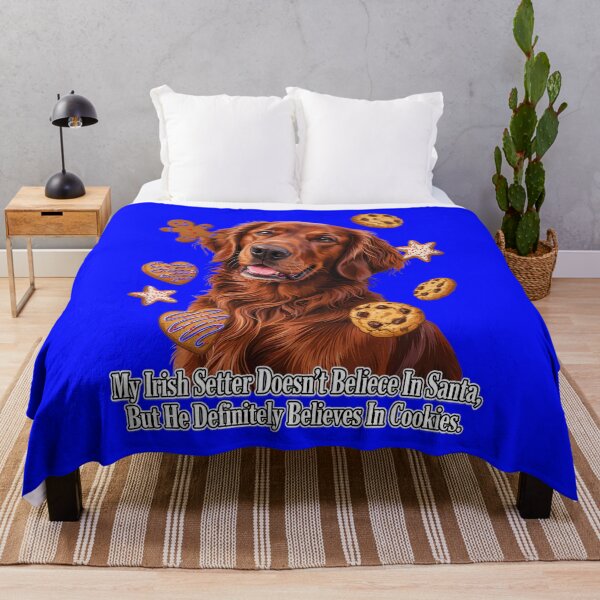 Item preview, My Irish Setter Doesn’t Believe In Santa He Believes In Cookies designed and sold by fantasticdesign.