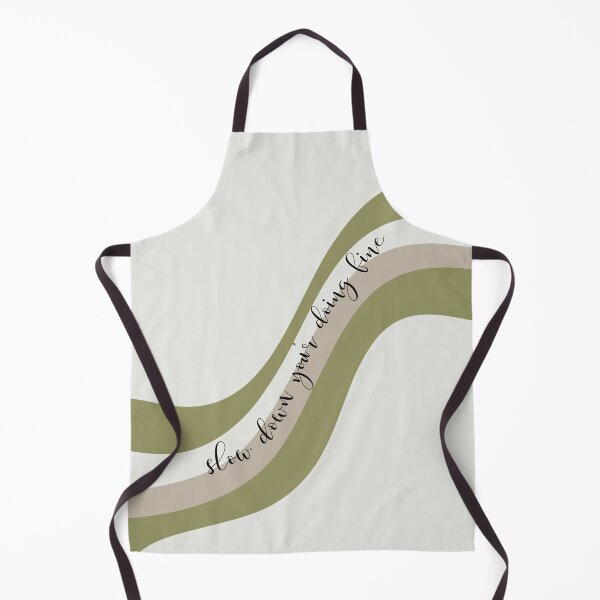 Item preview, Slow down you are doing fine abstract art olive green designed and sold by HANI'SWORLD.