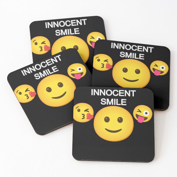 Item preview, Innocent smile emoji design  designed and sold by KRiMi1210.