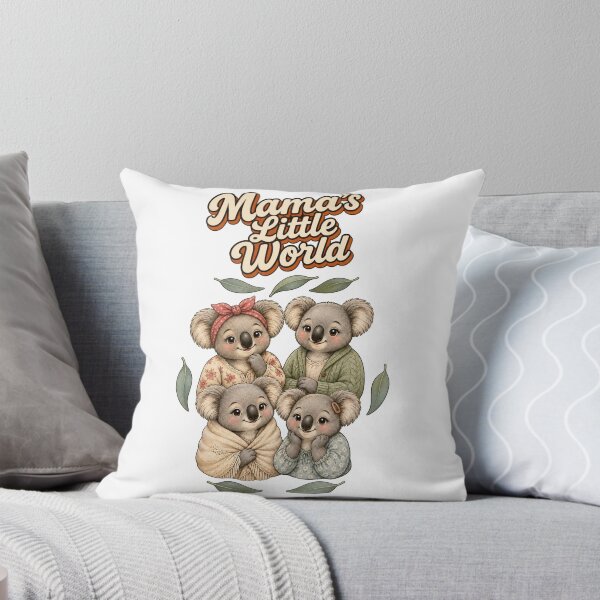 Item preview, Mama's Little World – Cute Koala Mom & 7 Leaves Cottagecore Design designed and sold by Cartoon art with a purpose ❤️ Supporting Althea’s friends .