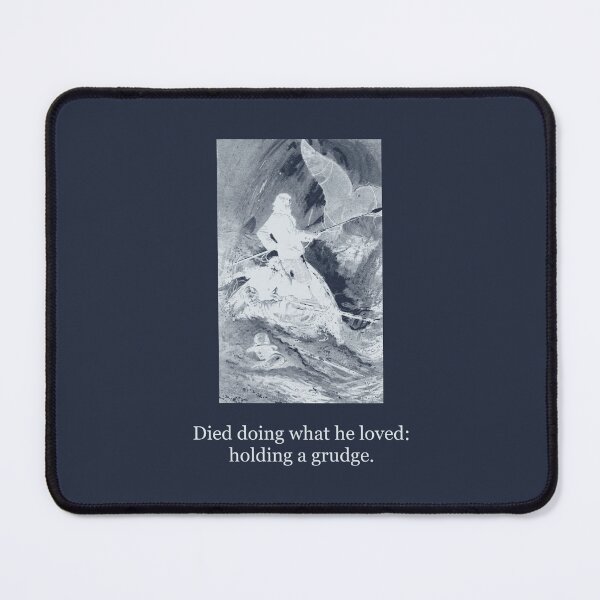Item preview, Died Doing What He Loved: Holding a Grudge — Vintage Ahab Tee designed and sold by Core-E.
