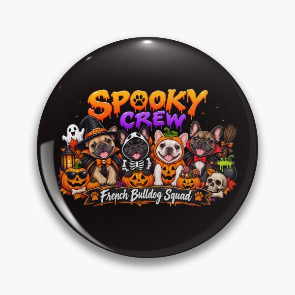 Item preview, Spooky Crew French Bulldog Squad Halloween | Cute Frenchie Halloween Dogs designed and sold by passiveink.