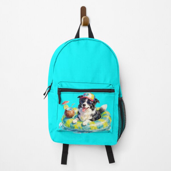 Item preview, Watercolor Border Collie Cool Dog Coconut Drink Pool Float designed and sold by WildArtIT.