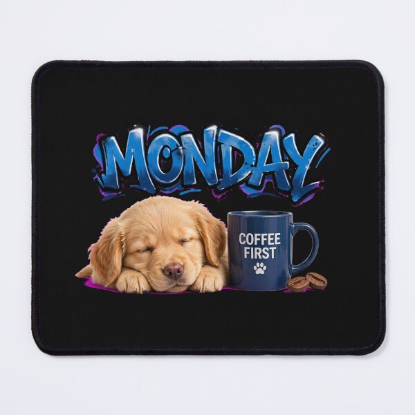 Item preview, Monday Graffiti Sleepy Puppy Coffee First designed and sold by Surviving Monday Club.