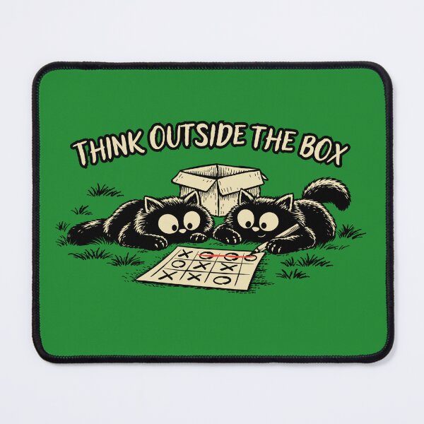 Item preview, Think Outside the Box Funny Cat designed and sold by Darsel Art.