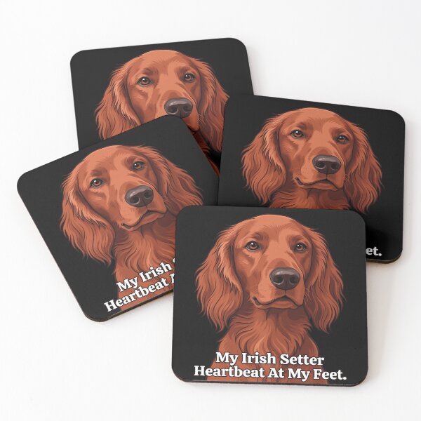 Item preview, My Irish Setter Heartbeat At My Feet Dog Owner  Art Design designed and sold by fantasticdesign.