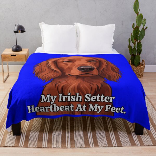 Item preview, My Irish Setter Heartbeat At My Feet Dog Owner Art Design designed and sold by fantasticdesign.