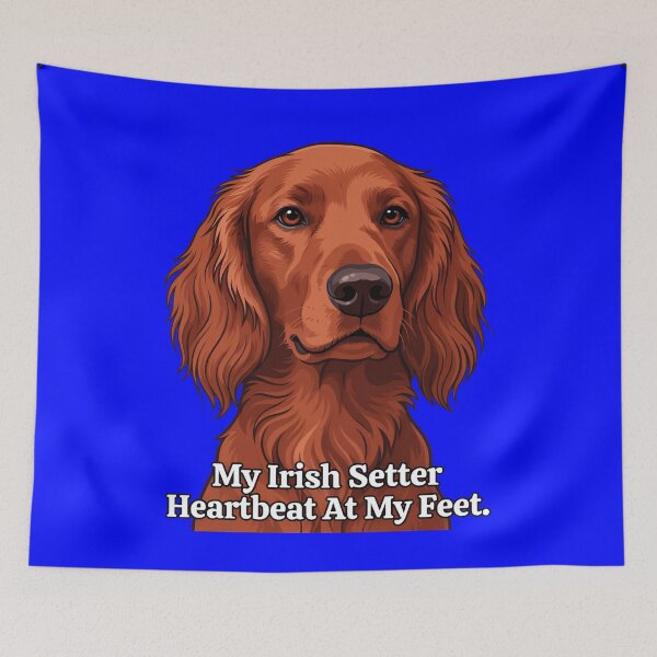 Item preview, My Irish Setter Heartbeat At My Feet Dog Owner  Art Design designed and sold by fantasticdesign.