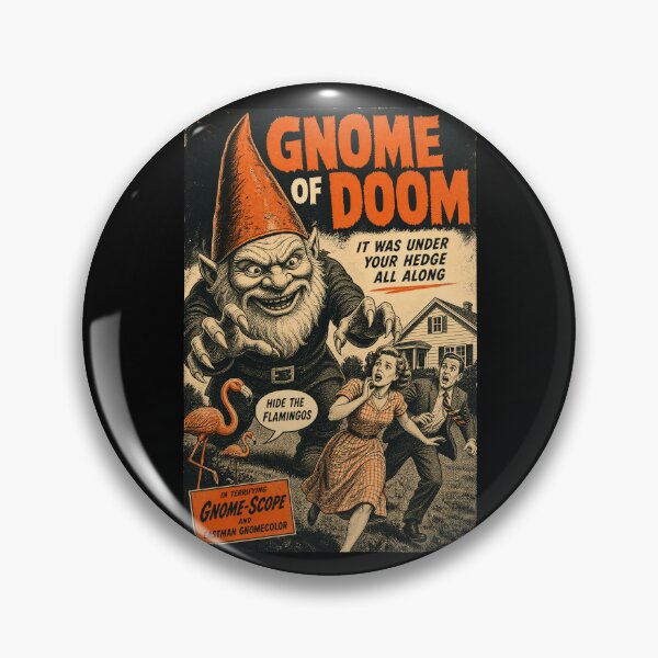Item preview, Gnome of Doom Vintage Horror Comic Print designed and sold by NullSpacePrints.