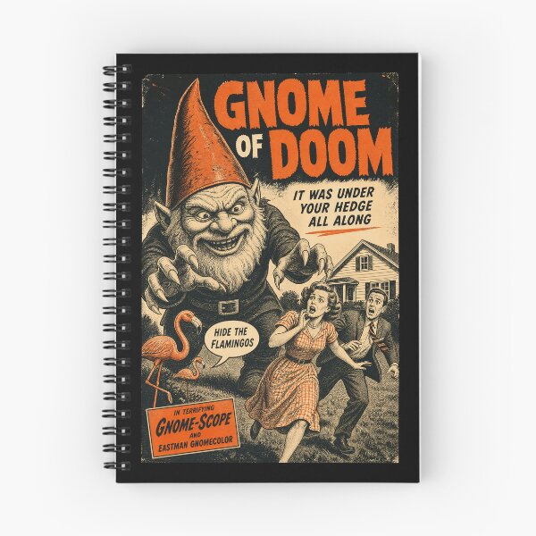 Item preview, Gnome of Doom Vintage Horror Comic Print designed and sold by NullSpacePrints.