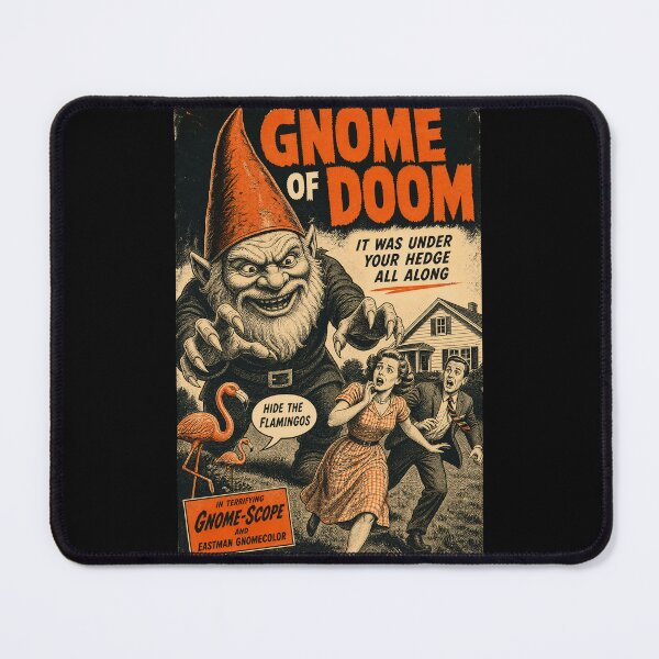 Item preview, Gnome of Doom Vintage Horror Comic Print designed and sold by NullSpacePrints.
