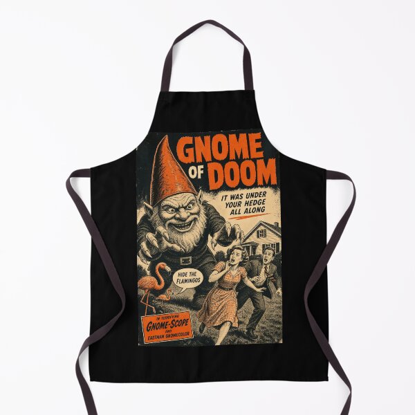 Item preview, Gnome of Doom Vintage Horror Comic Print designed and sold by NullSpacePrints.
