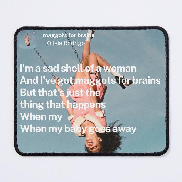 Item preview, Maggots for brains - Olivia Rodrigo designed and sold by Milkshake33.