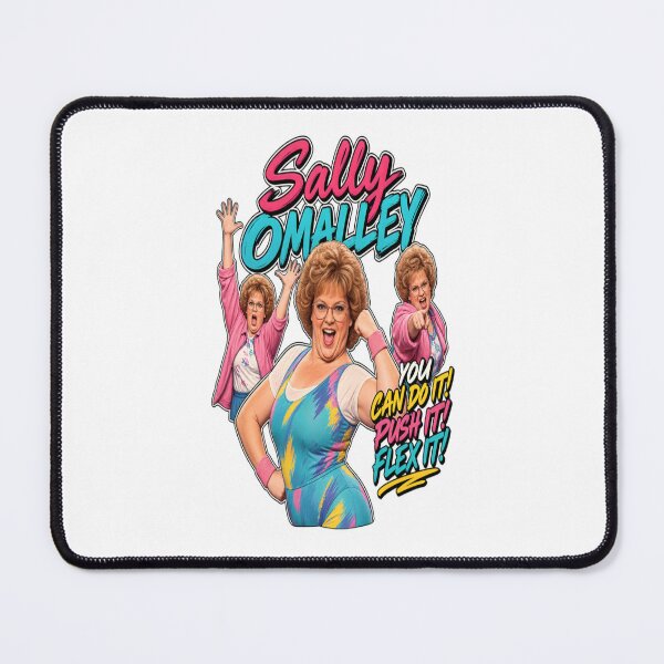 Item preview, Sally O'Malley You Can Do It Push It Flex It – Retro Fitness Design designed and sold by ActionForge.