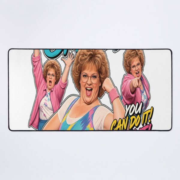 Item preview, Sally O'Malley You Can Do It Push It Flex It – Retro Fitness Design designed and sold by ActionForge.