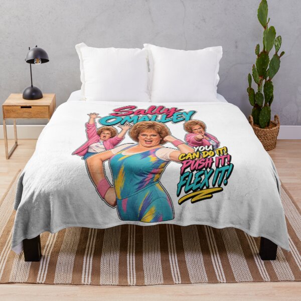 Item preview, Sally O'Malley You Can Do It Push It Flex It – Retro Fitness Design designed and sold by ActionForge.