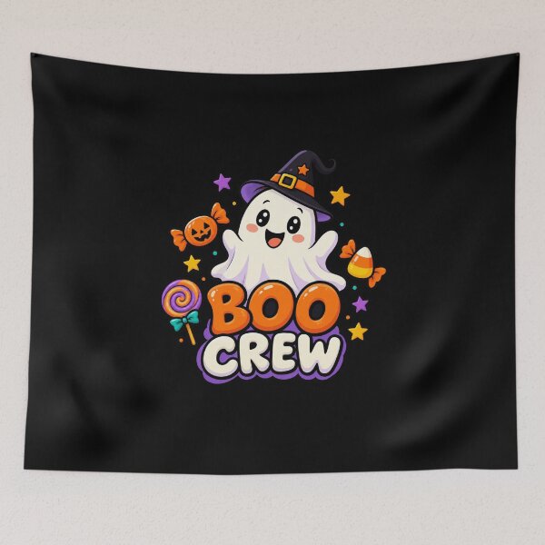Item preview, Boo Crew Kids Halloween Ghost designed and sold by FreshPixelArt.