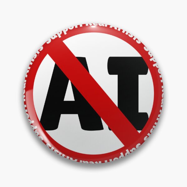 Item preview, Support Real Artists - Anti AI designed and sold by pixlbit.