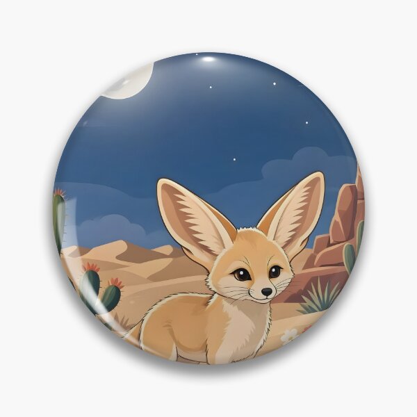 Item preview, Cute Fennec Fox in Desert Night Illustration designed and sold by Herodestroyer.