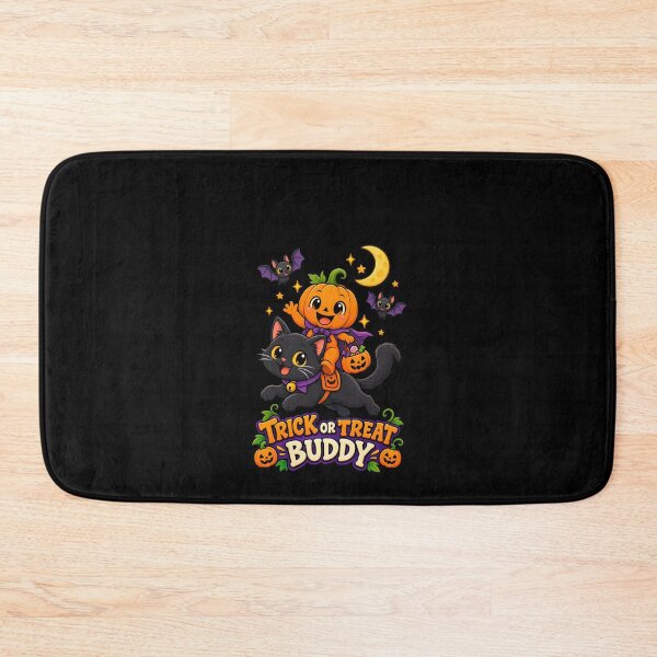 Item preview, Trick or Treat Buddy Halloween Cat designed and sold by FreshPixelArt.