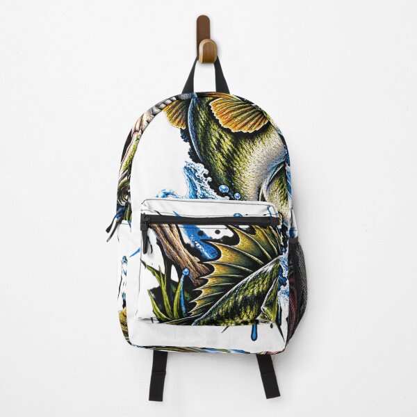 Artikelvorschau, Fierce Largemouth Bass Fishing Water Splash Art entworfen und verkauft von shemodas.