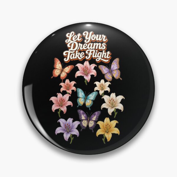 Item preview, Let Your Dreams Take Flight – Cute Butterfly & 7 Lilies Cottagecore Design designed and sold by Cartoon art with a purpose ❤️ Supporting Althea’s friends .