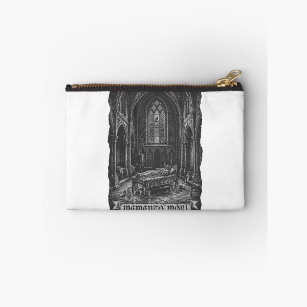 Item preview, Memento Mori - The Monk's Last Vigil Linocut designed and sold by Neurospicy Trolls.