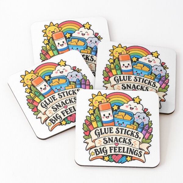 Item preview, Glue Sticks Snacks Big Feelings Teacher designed and sold by supertae.