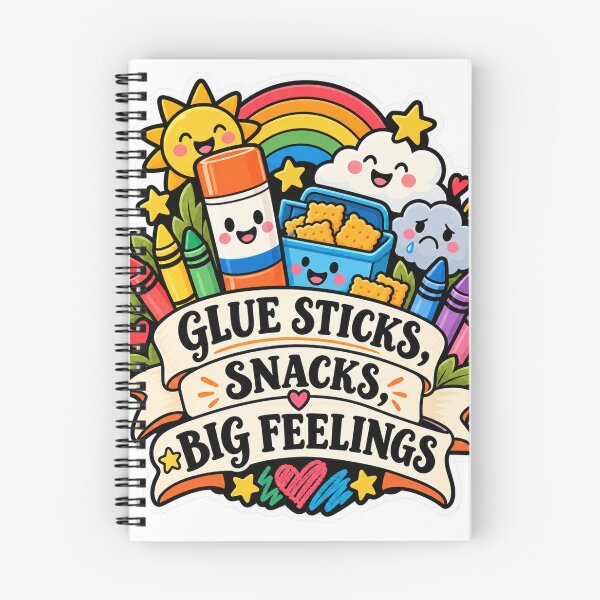 Item preview, Glue Sticks Snacks Big Feelings Teacher designed and sold by supertae.