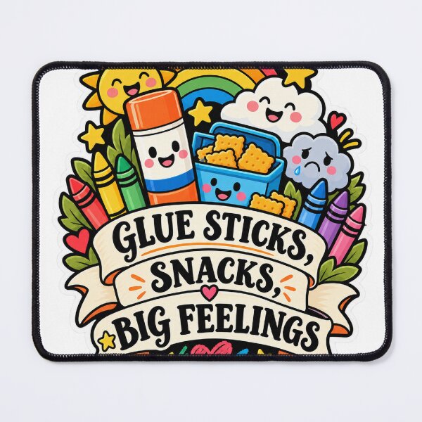 Item preview, Glue Sticks Snacks Big Feelings Teacher designed and sold by supertae.