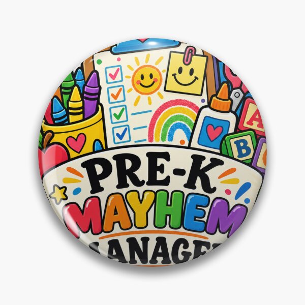 Item preview, Pre-K Mayhem Manager Preschool Teacher designed and sold by supertae.
