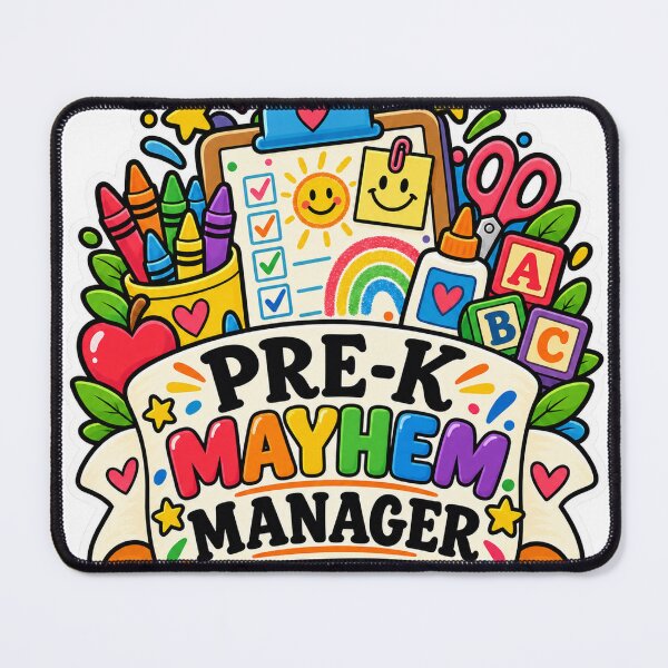 Item preview, Pre-K Mayhem Manager Preschool Teacher designed and sold by supertae.