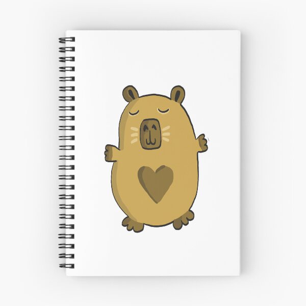 Item preview, Cute capybara with love heart designed and sold by SombreroDoodles.