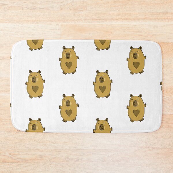 Item preview, Cute capybara with love heart designed and sold by SombreroDoodles.