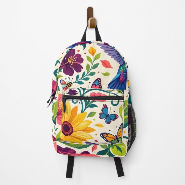 Item preview, Colorful Hummingbird and Tropical Flowers Illustration designed and sold by Herodestroyer.