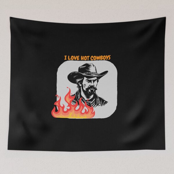 Item preview, I Love Hot Cowboys Western Graphic designed and sold by LiotasowaFlow.