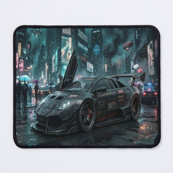 Item preview, Cyberpunk Emerald Night - Futuristic Hypercar Neon Art designed and sold by JMAVILA ART.