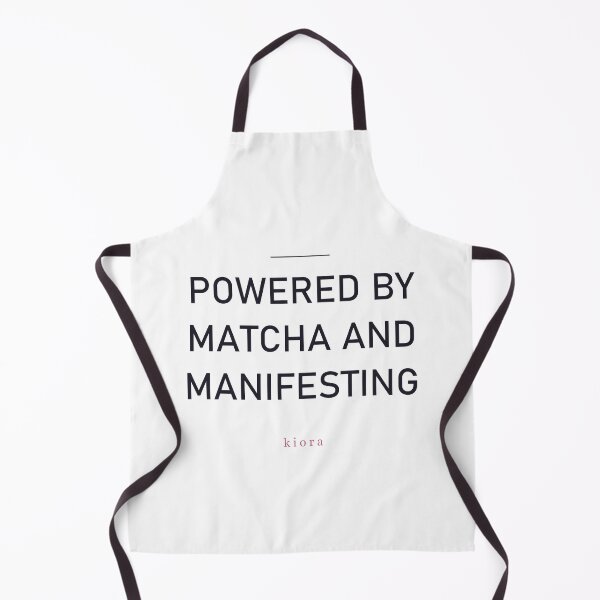 Item preview, Powered By Matcha And Manifesting — Aesthetic Wellness Quote designed and sold by Kioraglow.