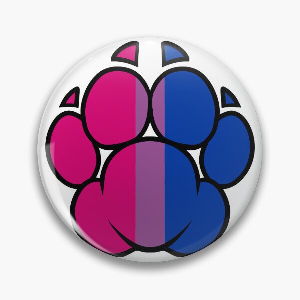 Item preview, Bisexual Furry Pride Paw designed and sold by Chonkaz.